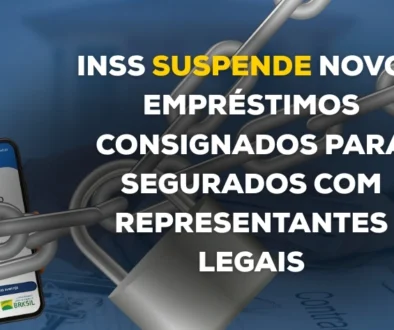 O INSS suspendeu temporariamente a liberação de empréstimos consignados para beneficiários do BPCLoas e aposentados com representante legal (curador ou tutor). A medida foi tomada após decisão j